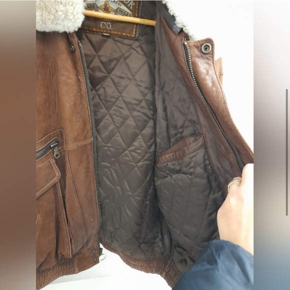 🚨🚨SOLD🚨🚨Vintage 90's Men's Aviator Style Jacket - Picture 7 of 12